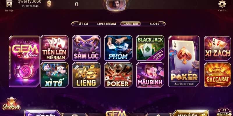 Gem win 2 game bài gemwin